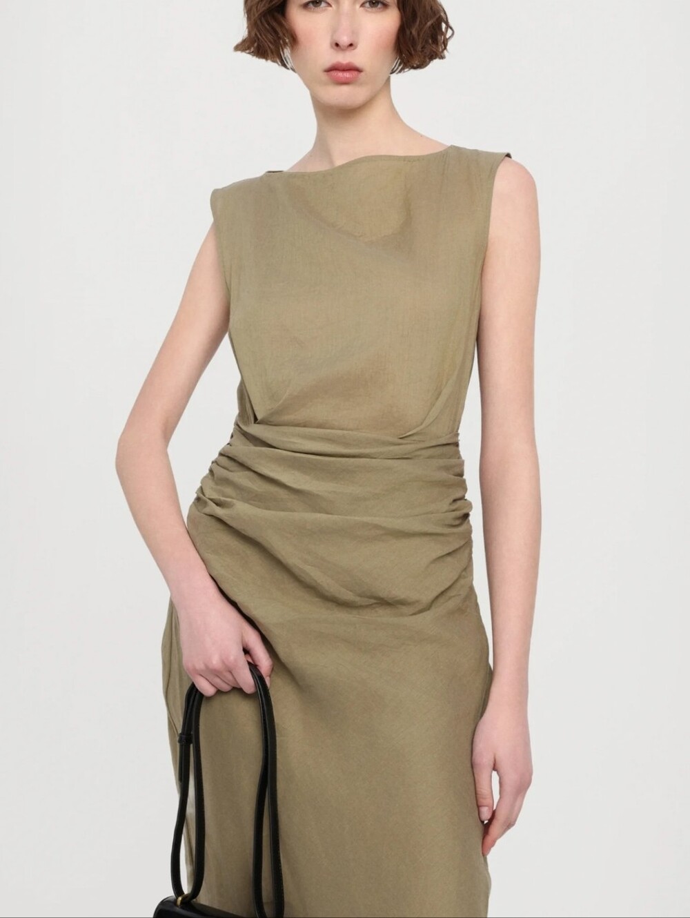 Faithfull the Brand Olive-Green Strapless Maxi Dress - Picture 4 of 15